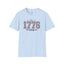 1776 USA Patriotic T-Shirt — Vintage Style Floral For Ladies