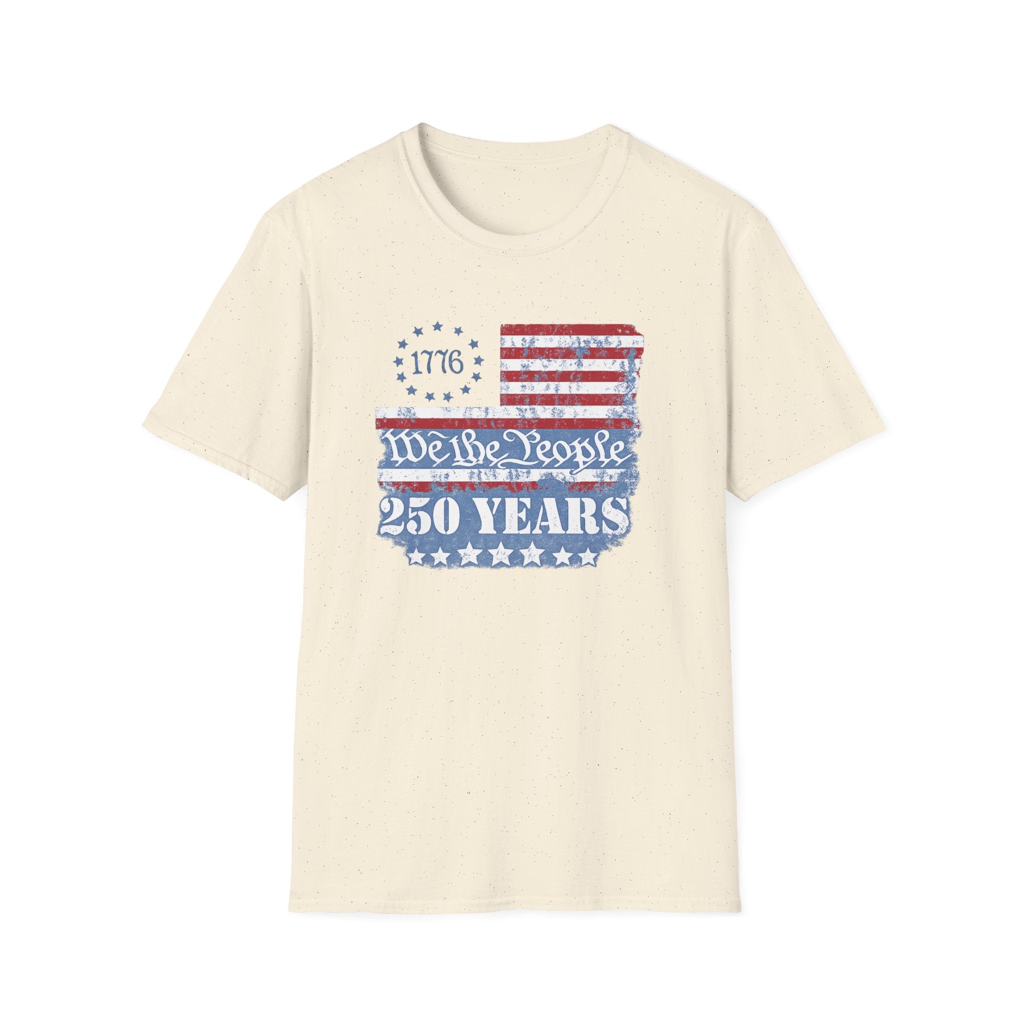 We the People 250 Years T-Shirt — 1776 American Flag Anniversary Tee