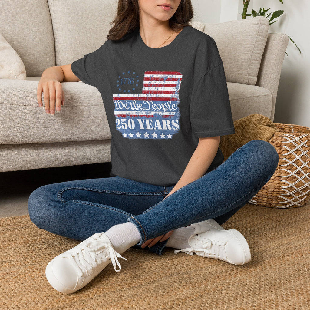 We the People 250 Years T-Shirt — 1776 American Flag Anniversary Tee