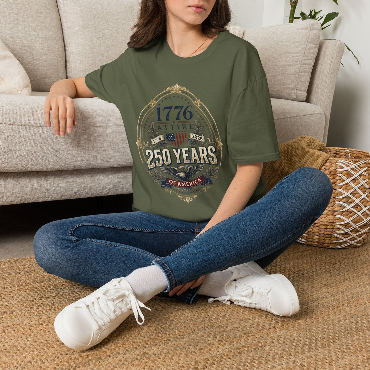 USA 250th Anniversary T-Shirt — 1776–2026 Bicentennial Commemorative Tee