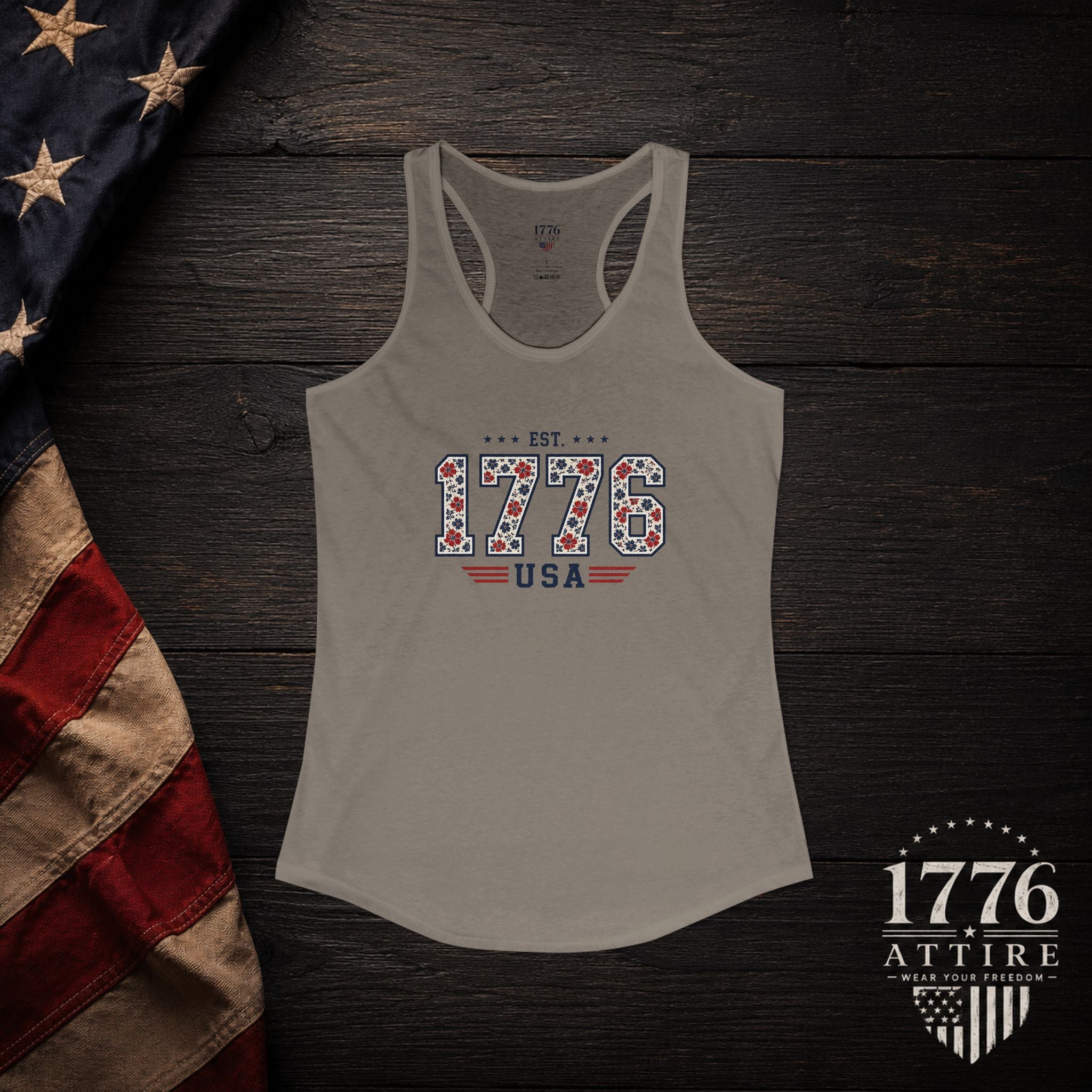 Women's Est 1776 Tank top | 250 Years of USA Merch